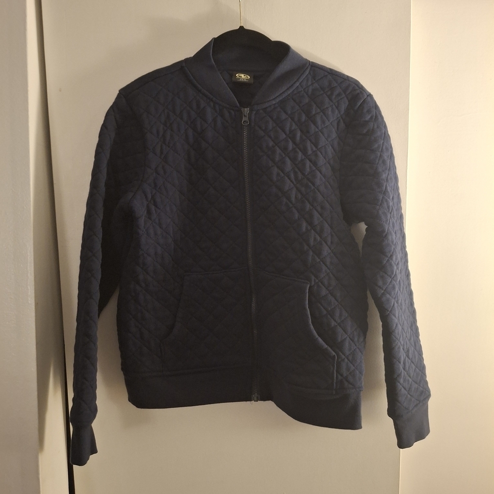 Athletic Works Women's Quilted Navy  Bomber Jacket